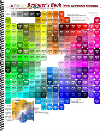 VisiBone Designer's Book Page 1: Colors